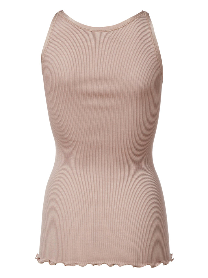 Belle Silk Top - Vintage Powder