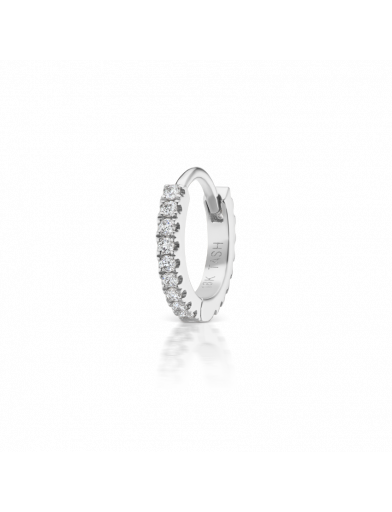 6.5mm Diamond Eternity Ring  in White Gold