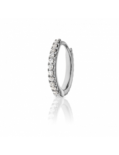 8mm Diamond Eternity Ring  in White Gold