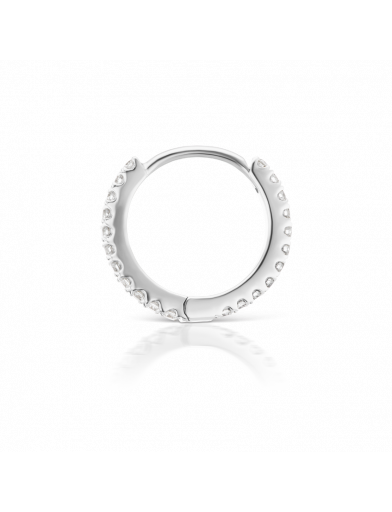 8mm Diamond Eternity Ring  in White Gold