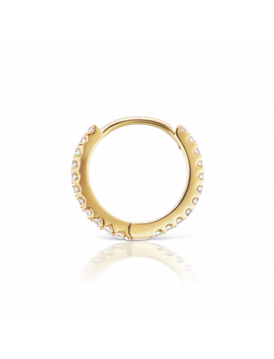8mm Diamond Eternity Ring  in Yellow Gold
