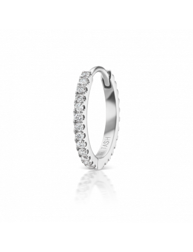9.5mm Diamond Eternity Ring  in White Gold