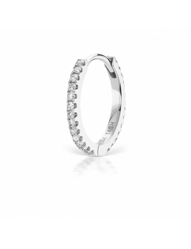 9.5mm Diamond Eternity Ring  in White Gold