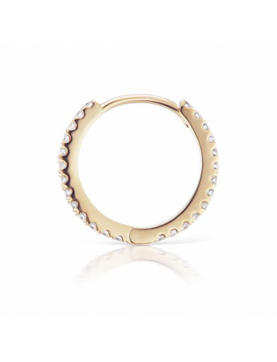 9.5mm Diamond Eternity Ring  in Yellow Gold