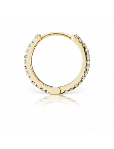 9.5mm Diamond Eternity Ring  in Yellow Gold