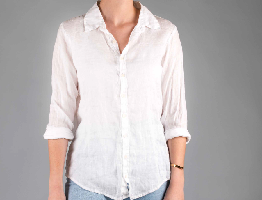 Romy Linen Shirt in White