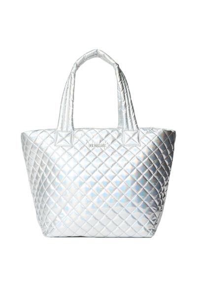 Medium Metro Tote in Hologram Metallic