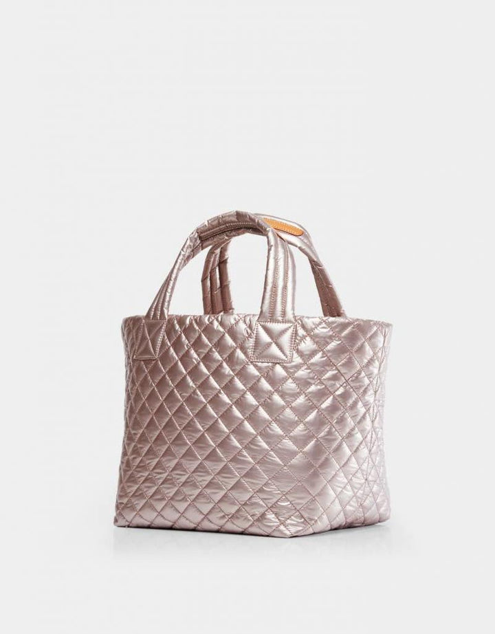 Medium Metro Tote in Rose Gold Metallic