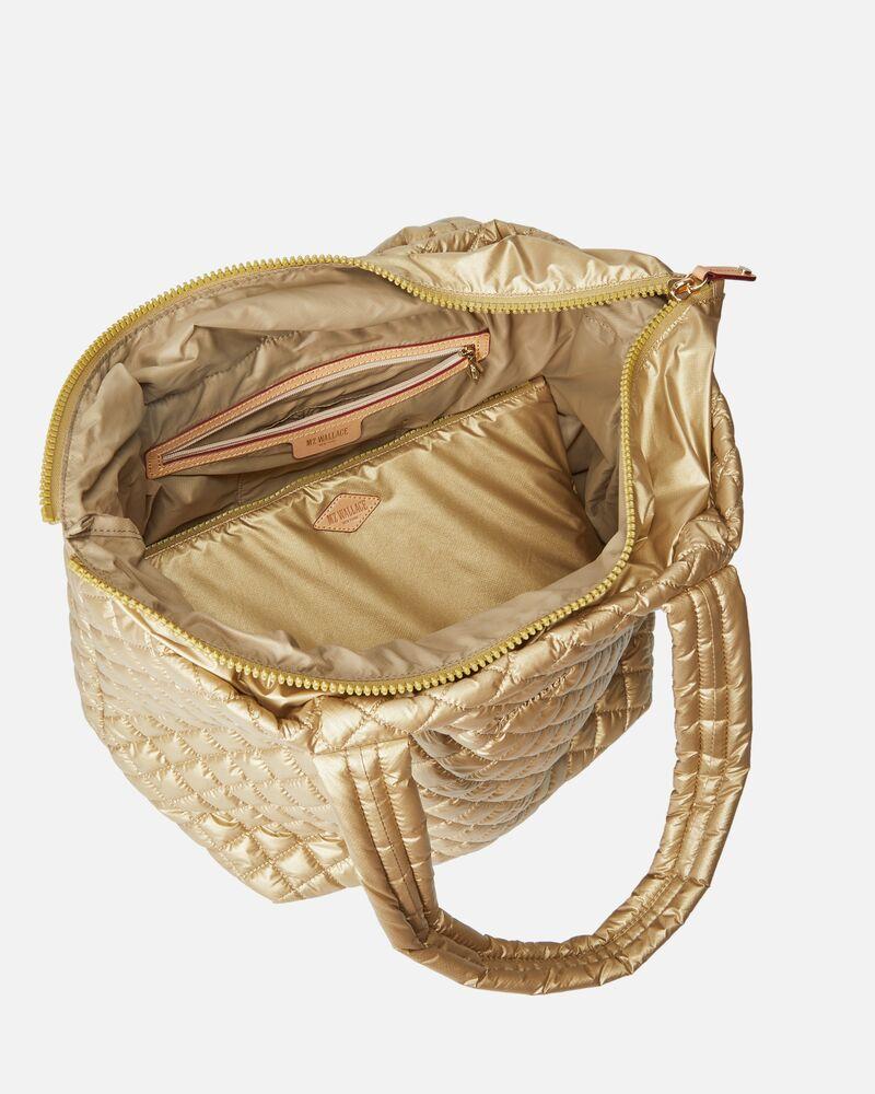 Medium Metro Tote in Gold Metallic