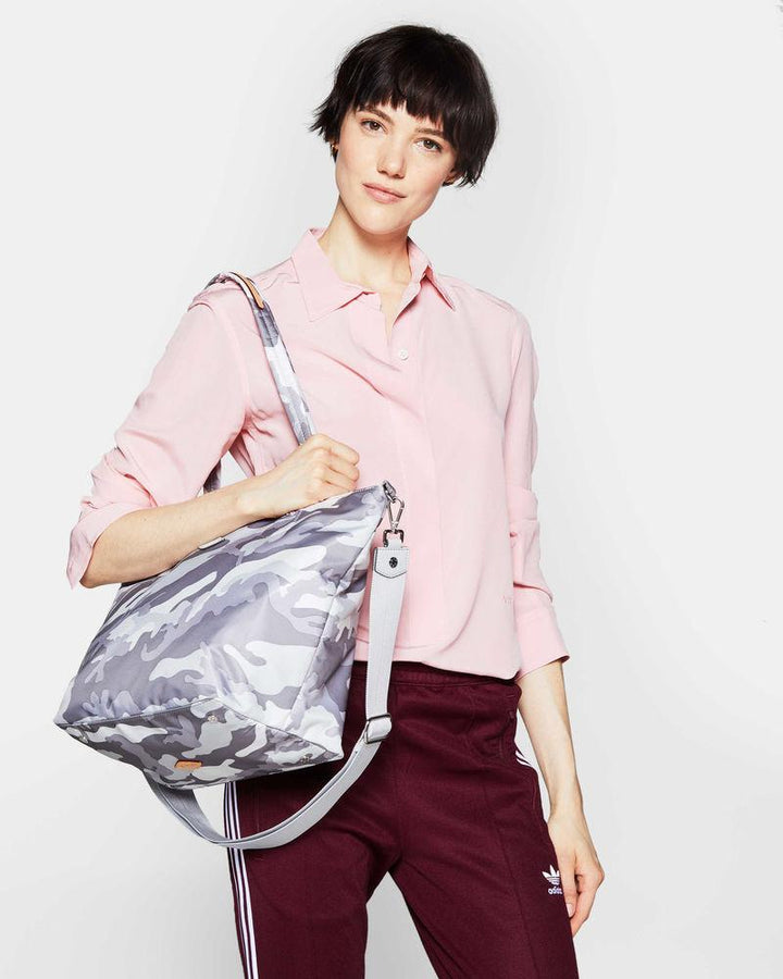 Soho Tote in Light Grey Camo