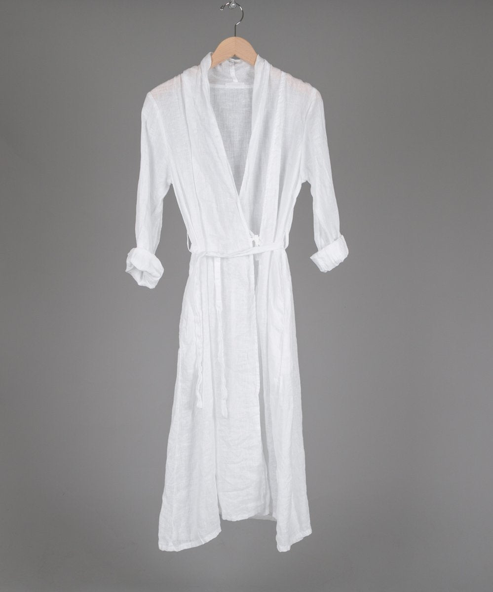 Olivia Linen Dress in White