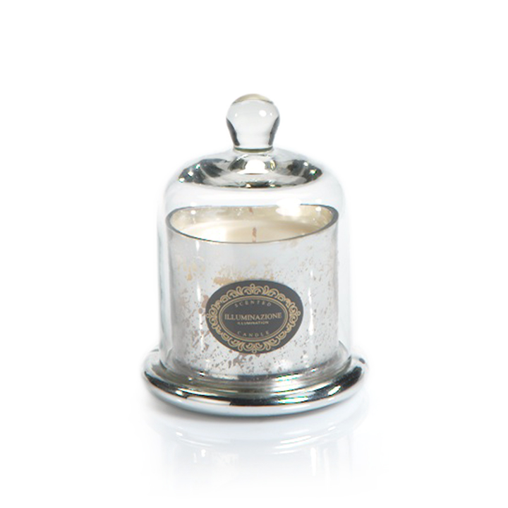 Dome Candle: Antique Silver - French Red Current