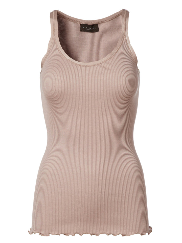 Belle Silk Top - Vintage Powder