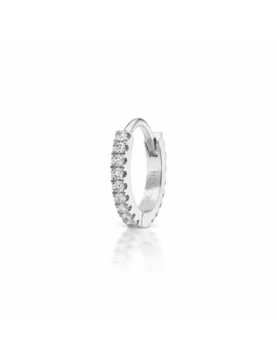 6.5mm Diamond Eternity Ring  in White Gold