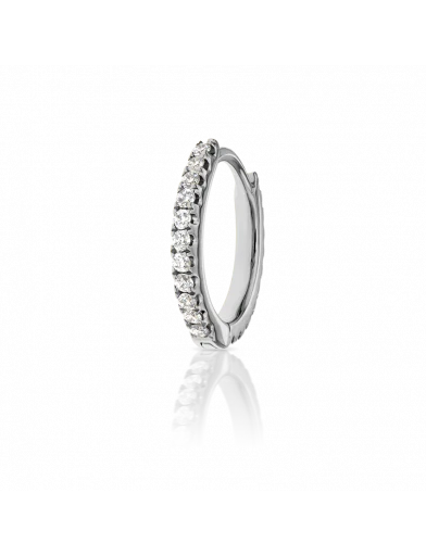 8mm Diamond Eternity Ring  in White Gold