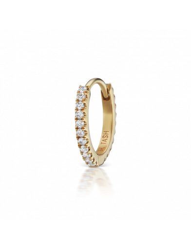 8mm Diamond Eternity Ring  in Yellow Gold