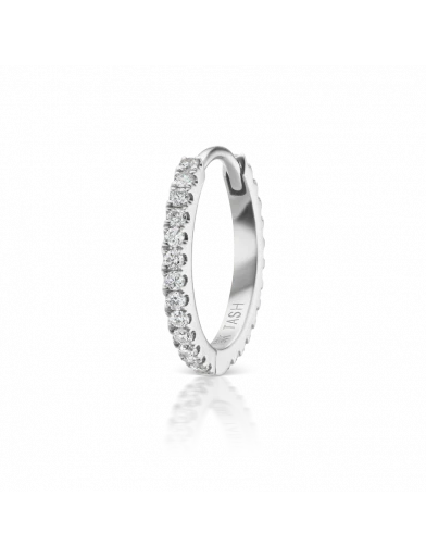 9.5mm Diamond Eternity Ring  in White Gold