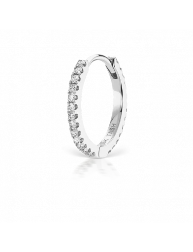 9.5mm Diamond Eternity Ring  in White Gold