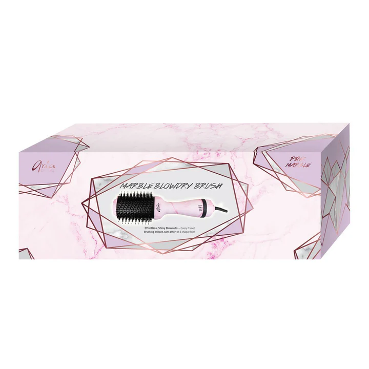 Pink Marble Blow Dry Brush