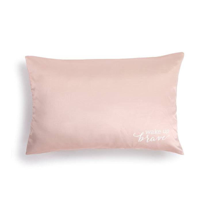 Blush Satin Pillowcase - Wake Up Brave