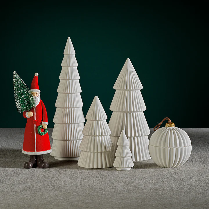 Ceramic Holiday Tree - Matt White