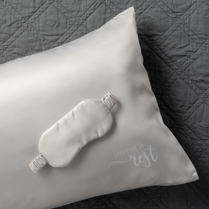 Cream Satin Eye Mask - Invest in Rest