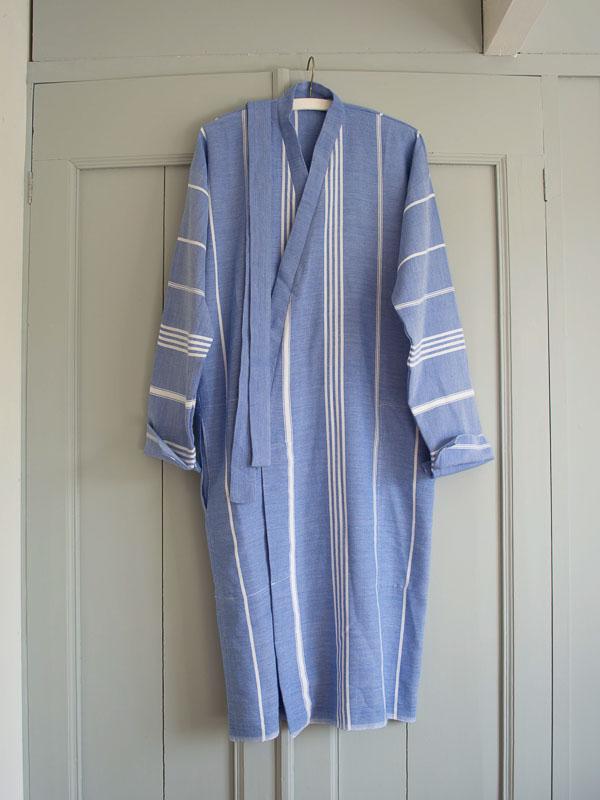 Hammam Bathrobe Greek Blue