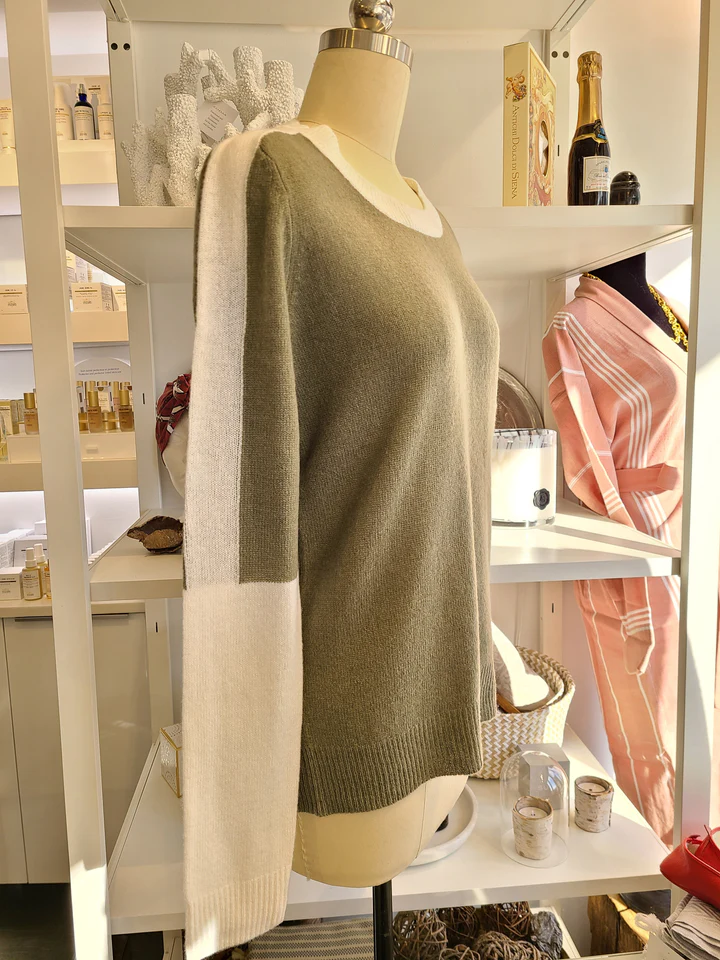 Ida Cashmere Sweater - Olive