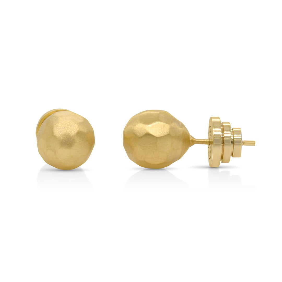 Manhattan Plain Studs Gold