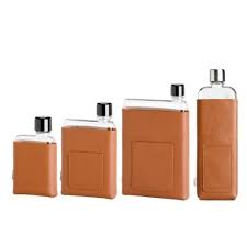 Memobottle Tan Leather Sleeves