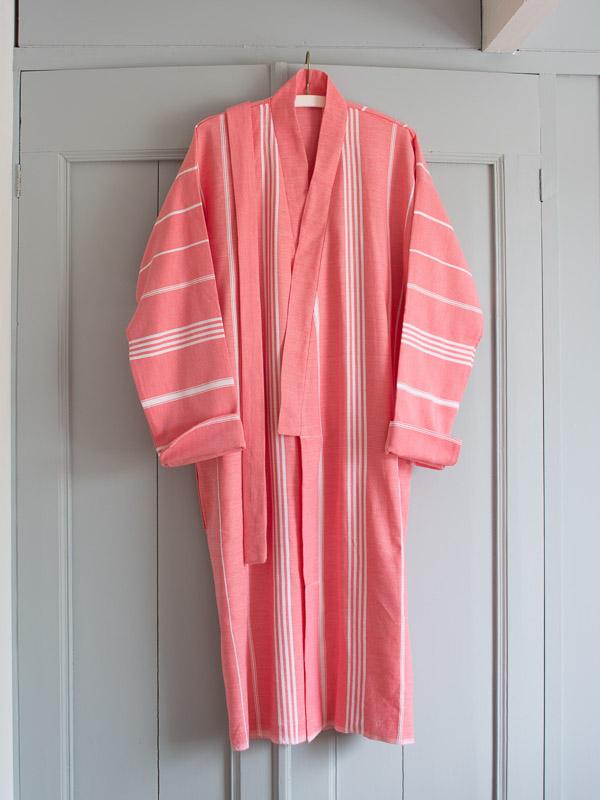 Hammam Bathrobe Coral Red