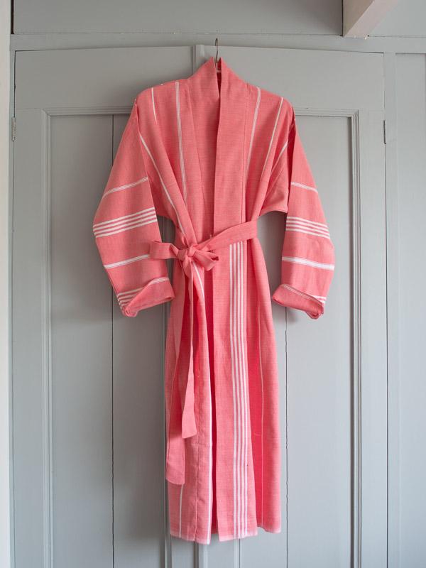 Hammam Bathrobe Coral Red