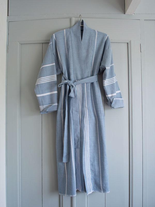 Hammam Bathrobe Jeans Blue