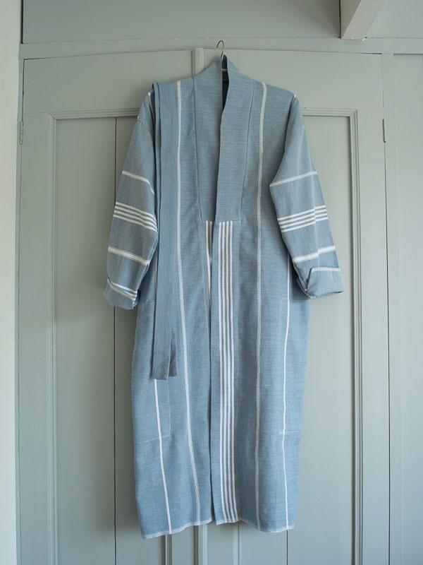 Hammam Bathrobe Jeans Blue