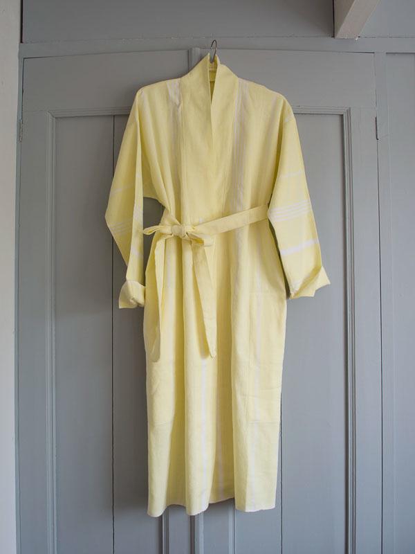 Hammam Bathrobe Lemon Yellow