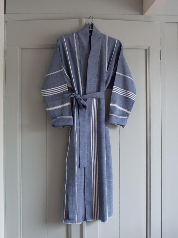 Hammam Bathrobe Navy Blue