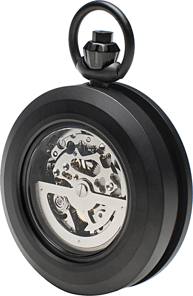 R40 Matte Black Pocket Watch