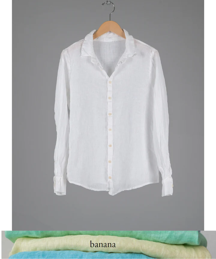 Romy Linen Shirt in Banana