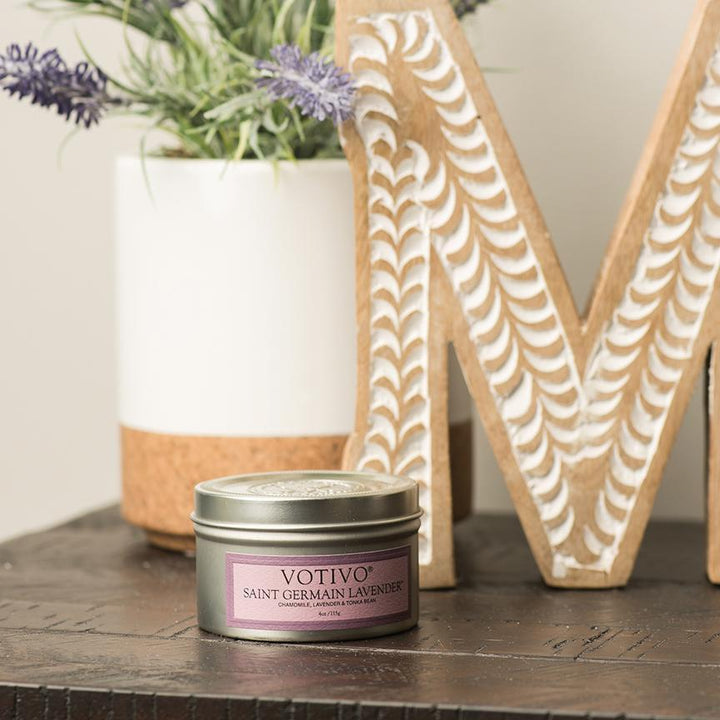 St Germain Lavender Tin Candle