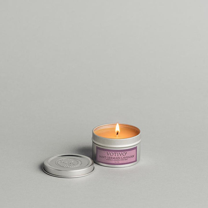 St Germain Lavender Tin Candle