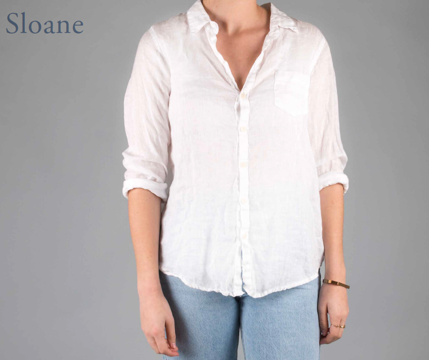 Sloane Linen Shirt in White