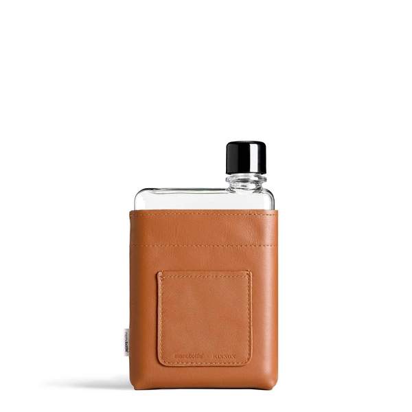 Memobottle Tan Leather Sleeves