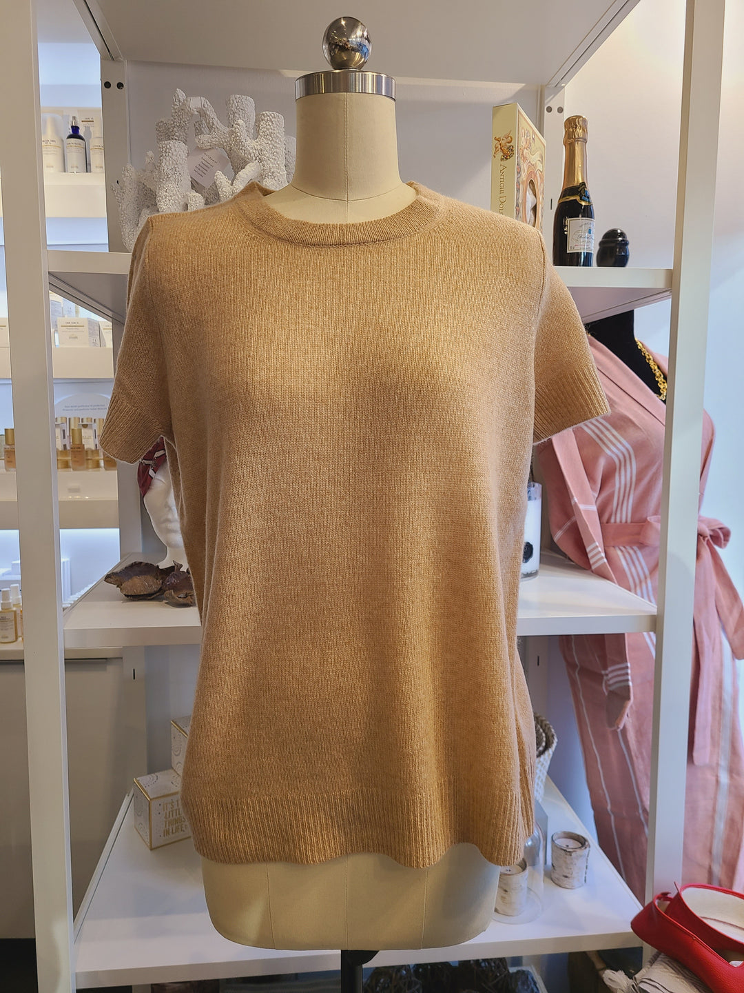 Vedra Cashmere Tee - Camel