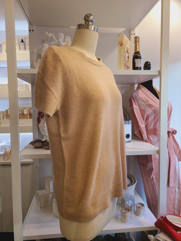 Vedra Cashmere Tee - Camel