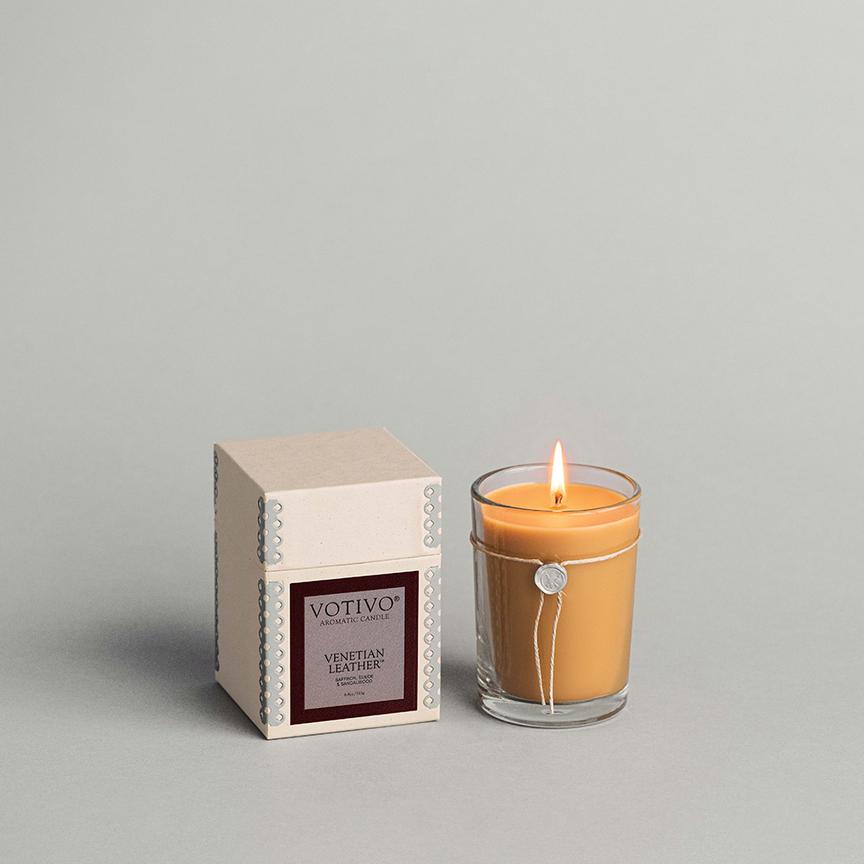 Venetian Leather Candle