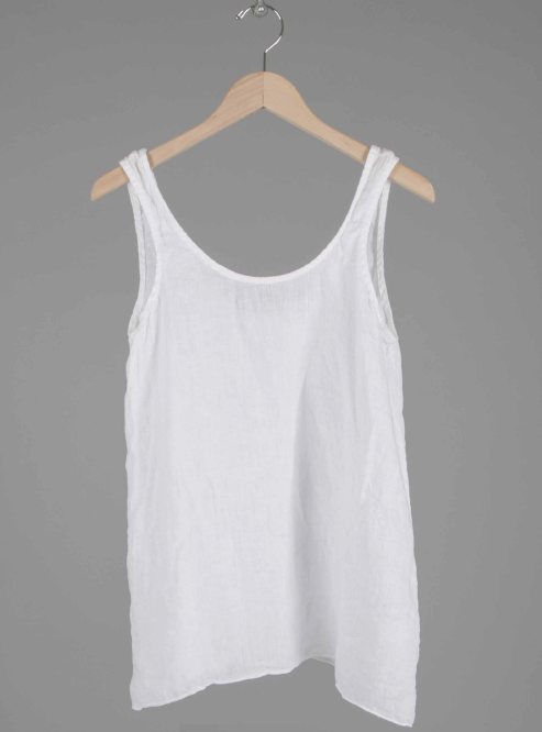 Sia Linen Tanktop in White