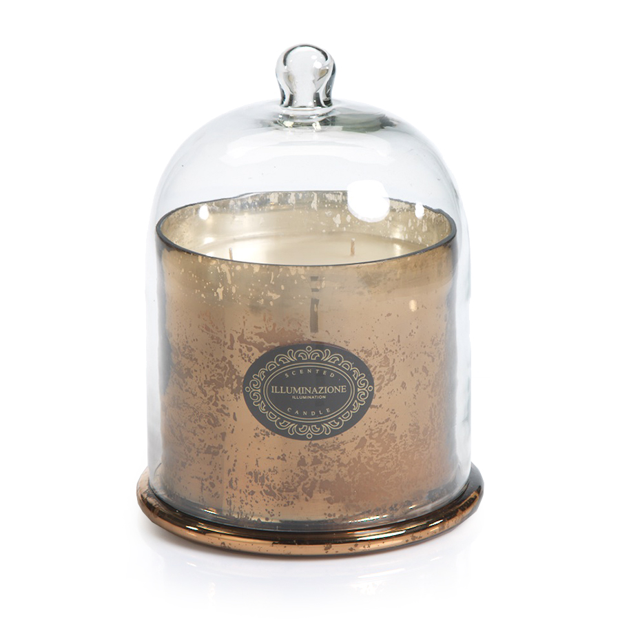 Dome Candle: Antique Gold - Vanilla Orchid