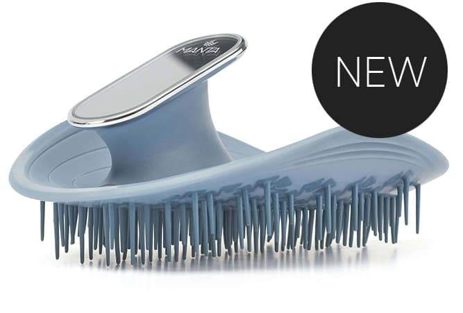 Manta Hair Brush - Blue Mirrored