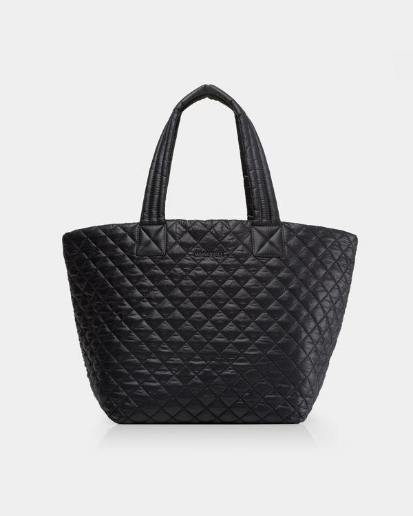 Medium Metro Tote in Black Rec