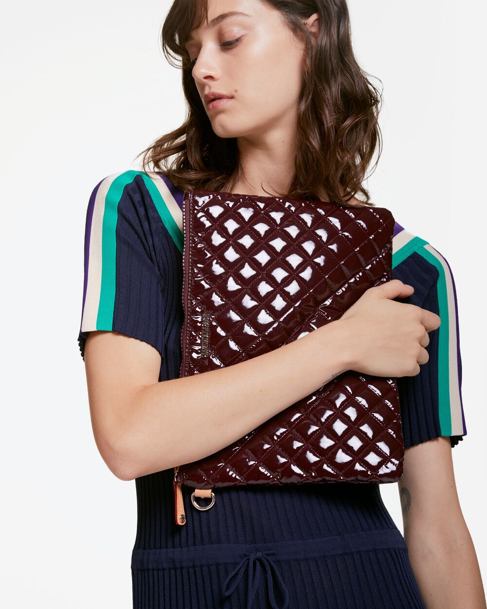 Metro Pouch in Port Lacquer